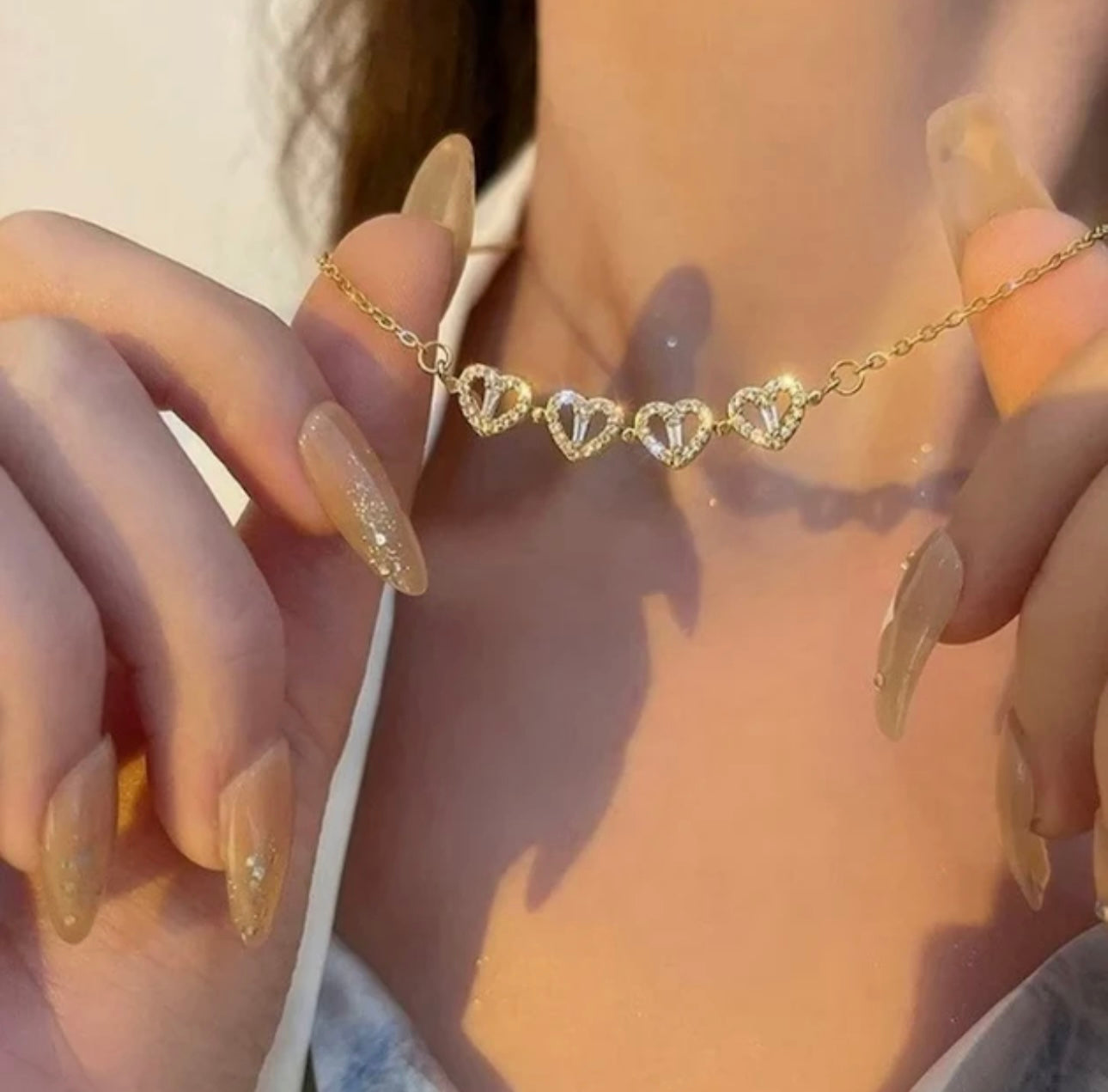 Docoocoo Lucky Hearts Necklace - Docoocoo