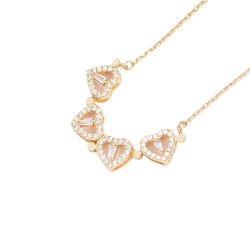 Docoocoo Lucky Hearts Necklace