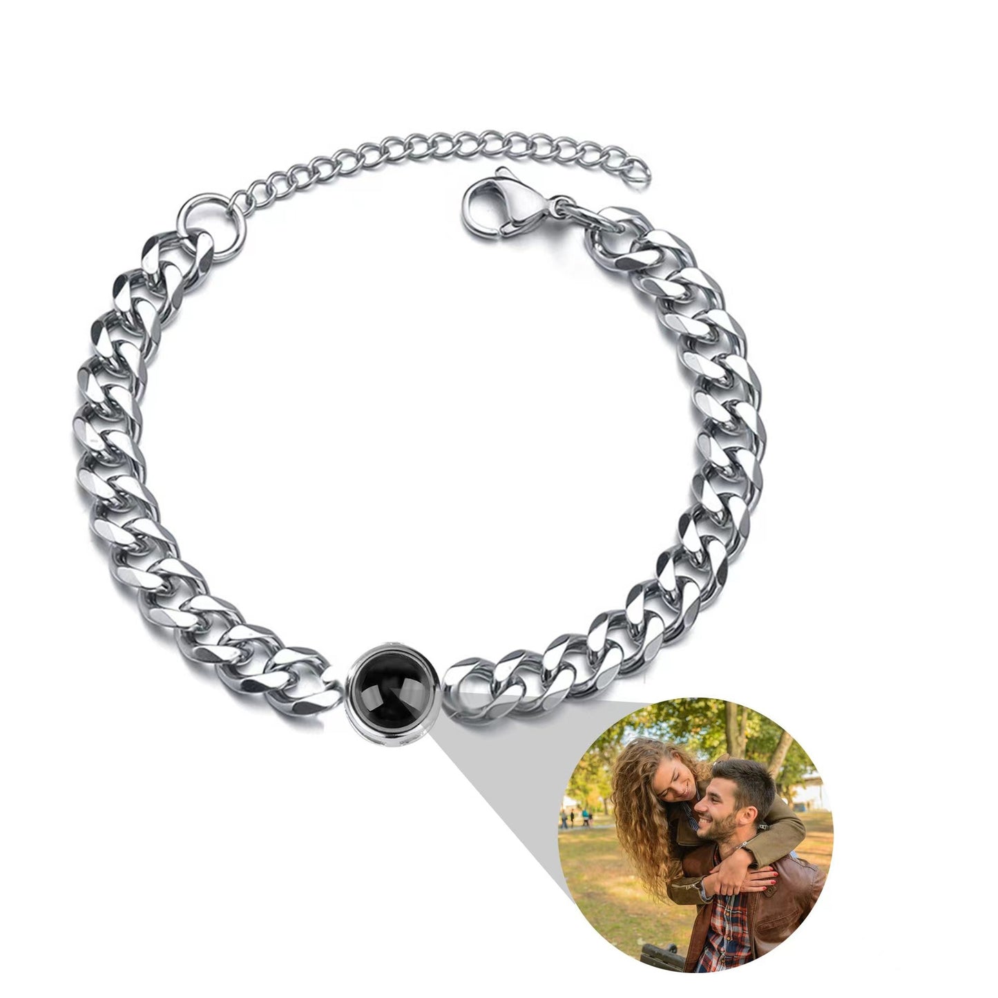 Docoocoo Stainless Steel Photo Bracelet - Docoocoo